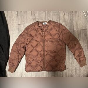 Uniqlo u military style puffer cardigan jacket